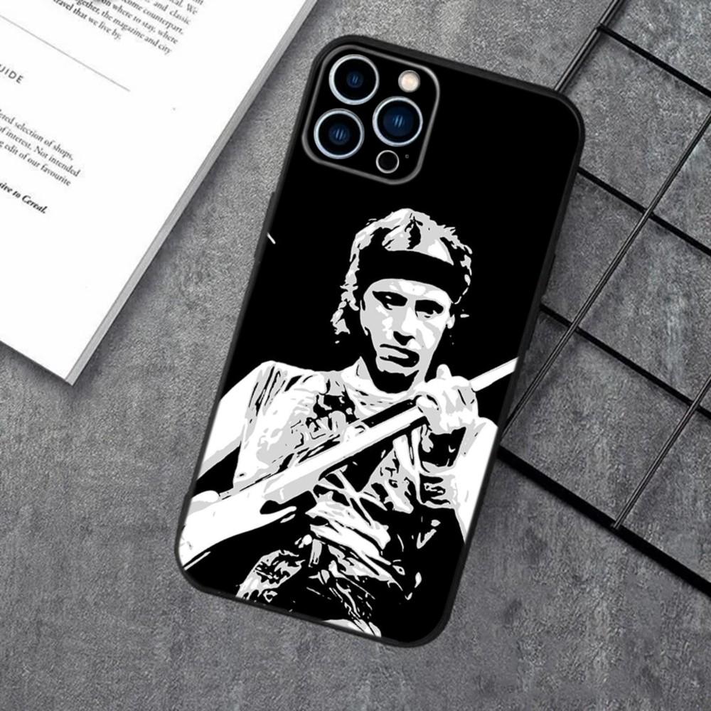 D-Dire Straits Phone Case For Apple iPhone 15,14,13,12,11,XS,XR,X,8,7,Pro,Max,Plus,mini Silicone Black Cover