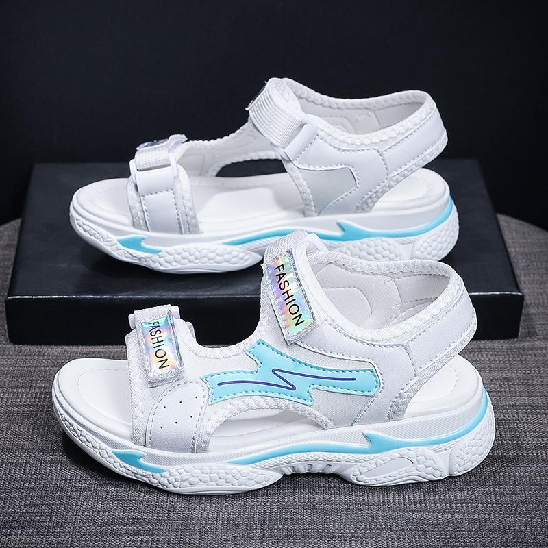 Летняя детская мода легкие сандалии для отдыха на открытом воздухе на толстой подошве пляжная обувь тапочки женская обувь обувь для девочек