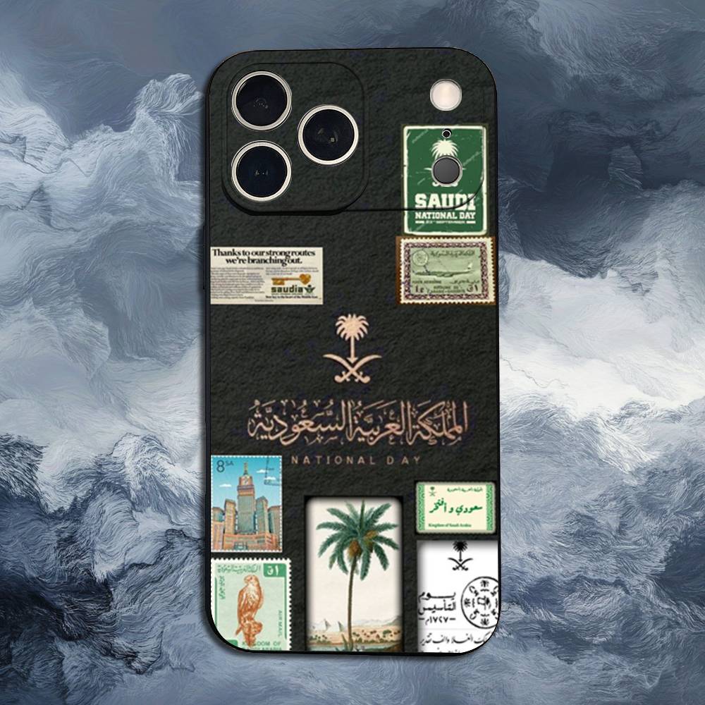 Salman Saudi Arabia For iPhone 12,16,11,14,15,17,13,X,Mini,SE,Max,8,7,XR,XS,Plus,Pro,Soft Silicone Black Case