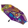 1 шт. Автоматический зонт с усиленными спицами и УФ-покрытием для путешествий, вдохновленный граффити.