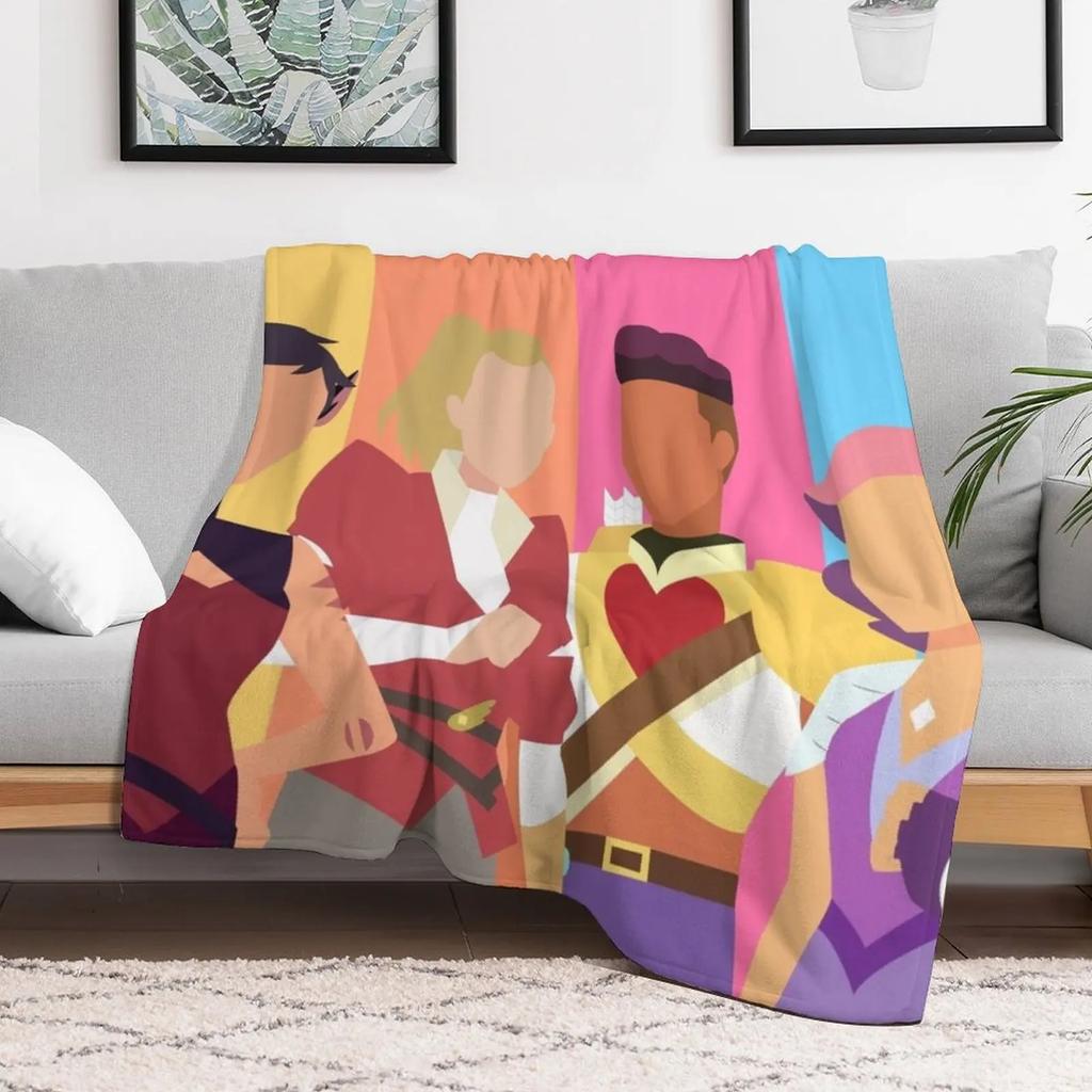 Best Friend Squad Throw Blanket Soft Bedroom Blanket for Night Sleeping