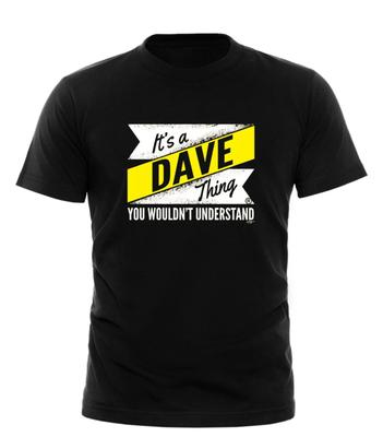Мужская забавная футболка с надписью Dave V2 Surname Thing - Подарок, Все размеры