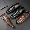 Fashion British Penny Loafers New Charm Business Black Brown Shoes For Men Designer Formal Wedding Prom Dress Homecoming Footwear