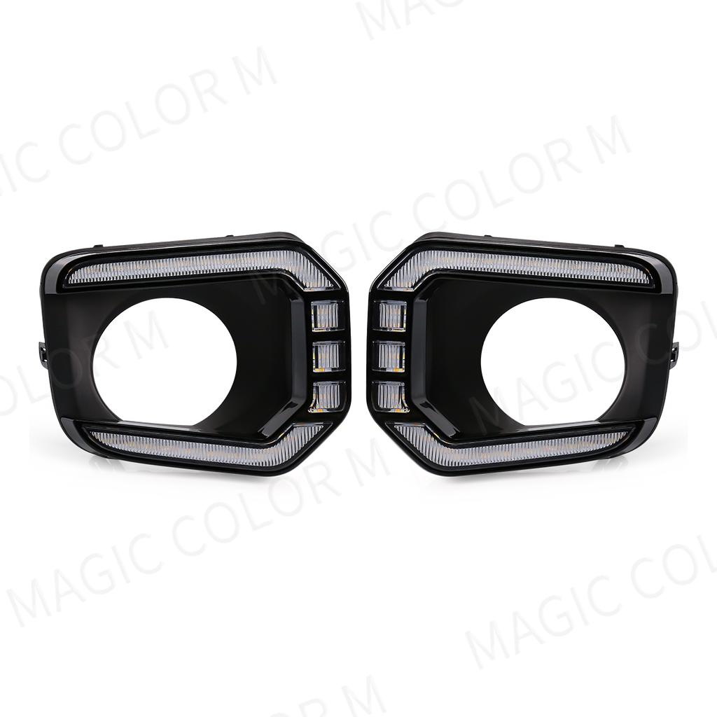 LED Fog Lamps For Toyota Tacoma 2016 2017 2018 2019 2020 2021 2022 DRL Daytime Running Lights Front Bumper Driving White Yellow