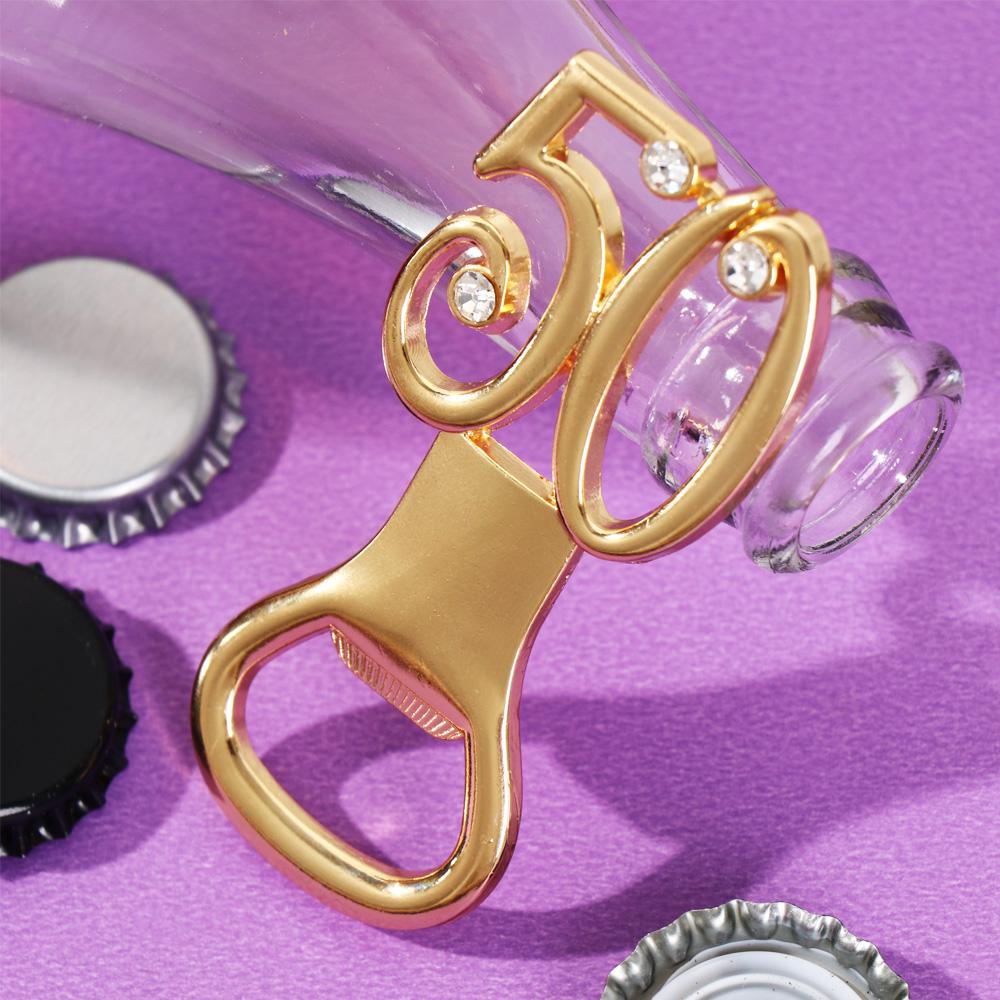 Household Number shape Anniversary Party Supplies Bottle Openers Age Birthday Beer Opener Bar Tool