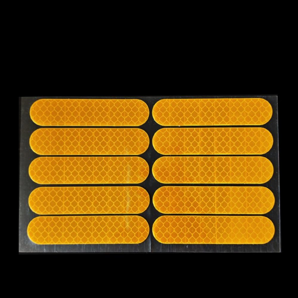 200Pcs High Visibility Motorcycle Helmet Reflective Stickers Night Safety Driving