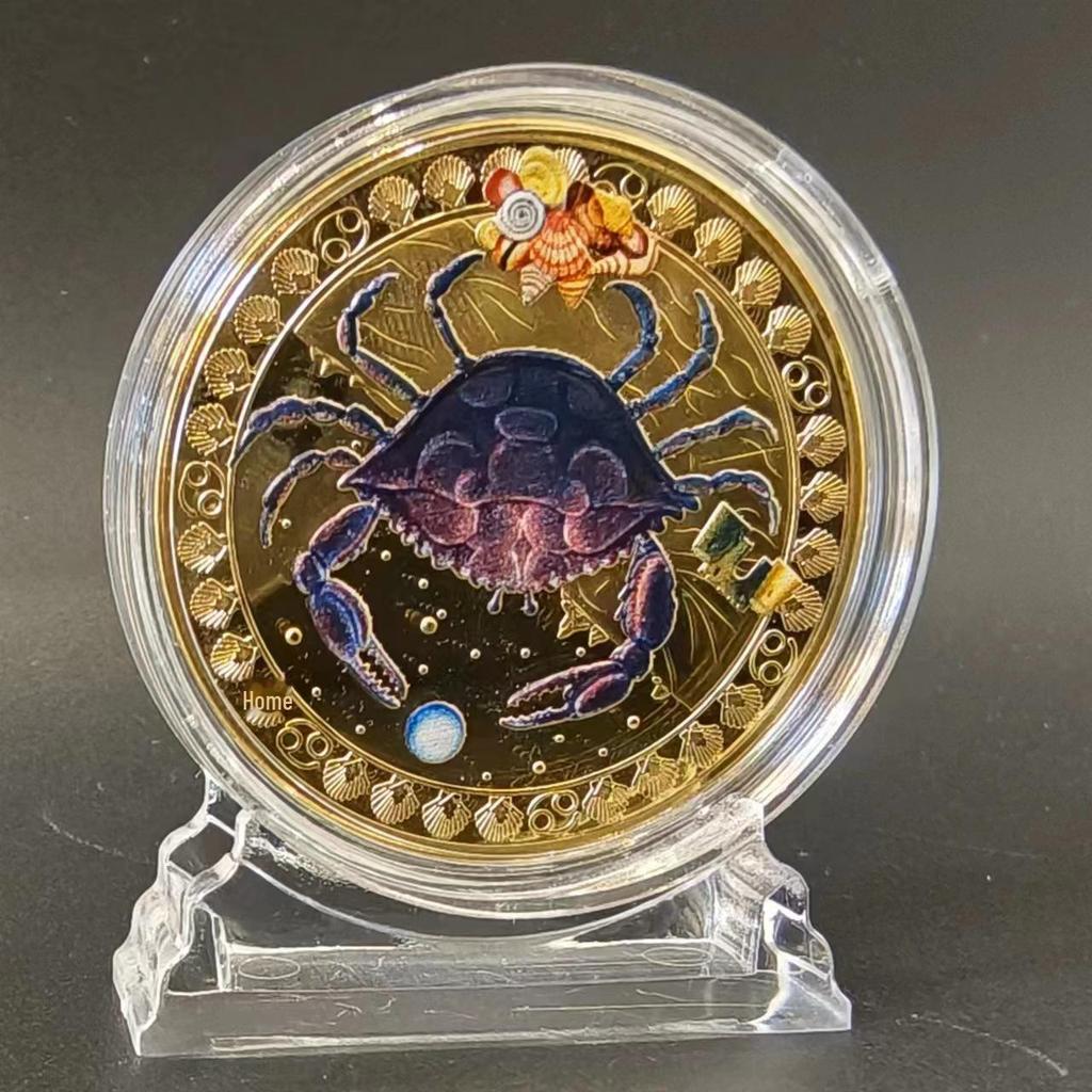 Позолоченный набор медальонов со знаками зодиака Скорпион, Близнецы и Весы