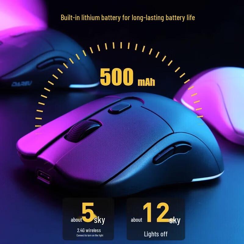 Игровая мышь Dareu EM903, легкая, с двойным режимом