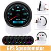 85 мм GPS спидометр для мотоцикла морской лодки 7 цветов подсветки 30 ~ 200 км / ч лодка автомобиль грузовик спидометр метр с GPS антенной