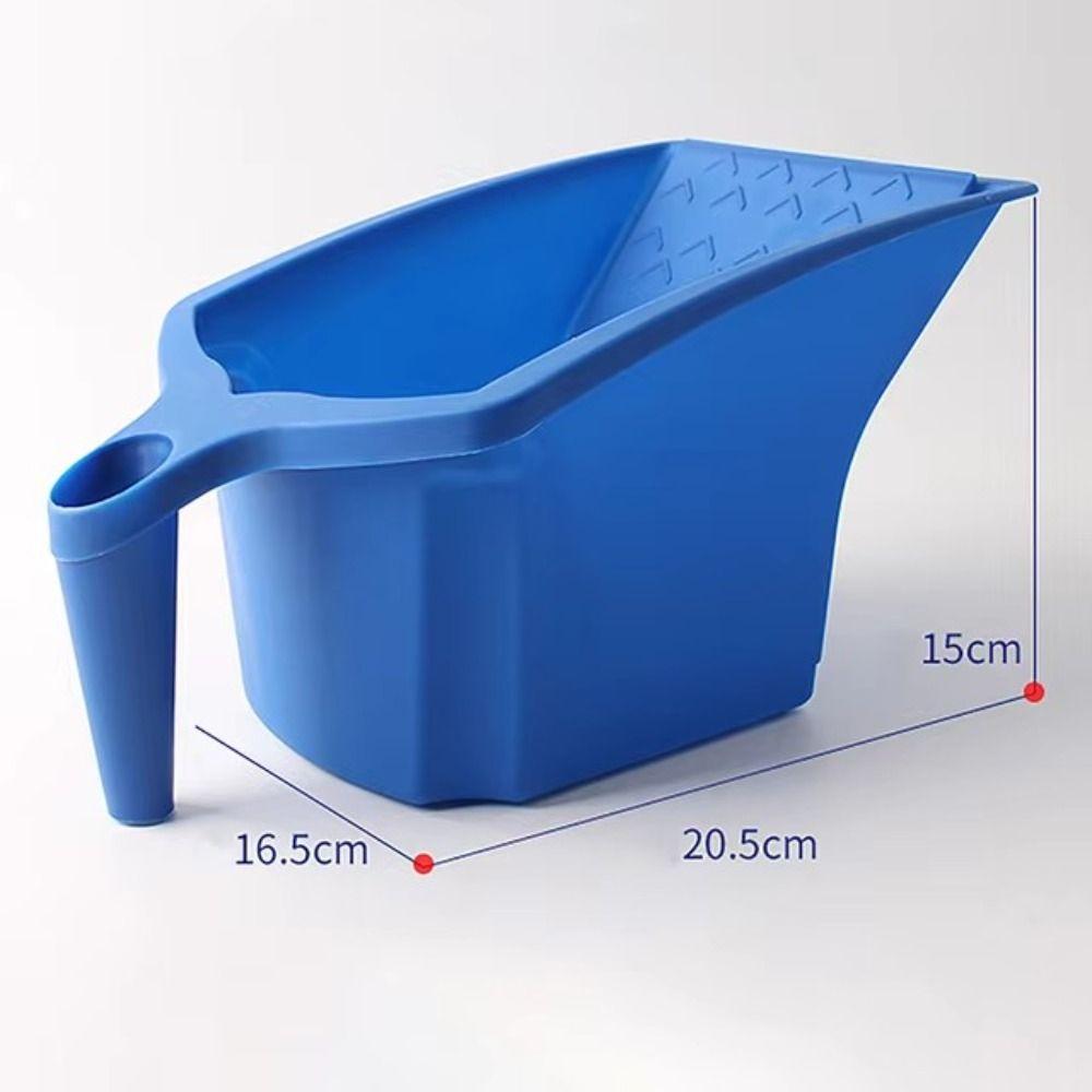 Blue Plastic Paint Tray Paint Bucket Roller Brush Holding New Material Paint Cup