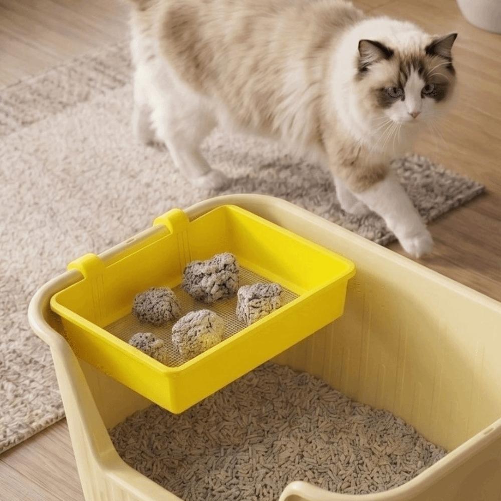 Plastic Hanging Cat Litter Sifter Efficient Cat Litter Box Sifting Tool Pet Grooming