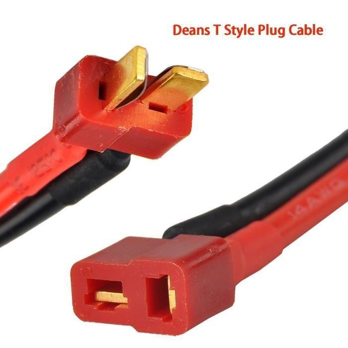 Connecteurs Deans T en forme de fiche à Tamiya pour véhicules RC - TAMIYA