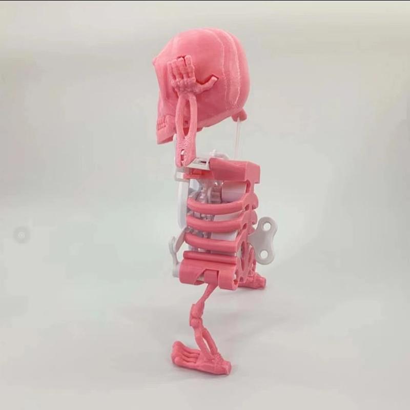 3D Танцующий Скелет Жуткий Танцующий Подвижный Скелет Мультяшное Животное Мини Фигурка Черепа Обучающая Игрушка Детский Подарок