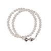 LAYERMOOD 24 Ribbon pearl layer Bracelet-silver925