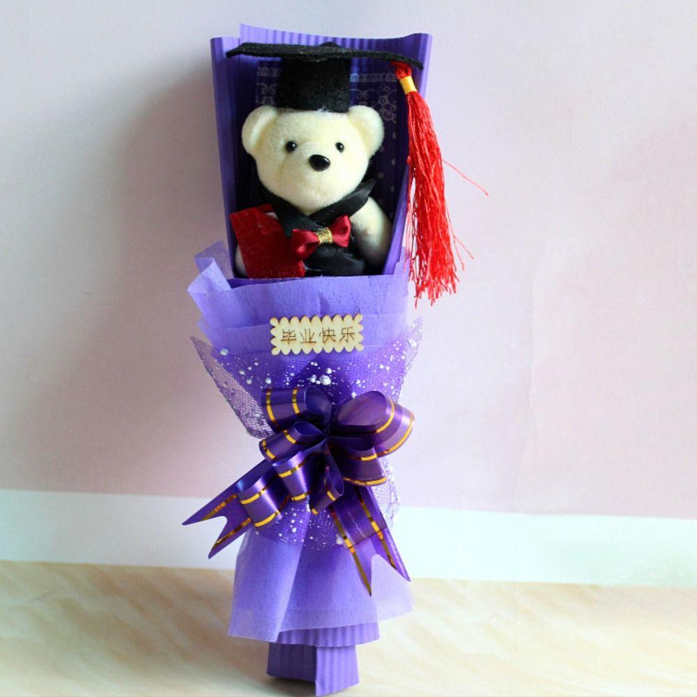 Bear Animal Graduation Gift Cartoon Bouquet Decoration Stunning Plush Toy Valentine's Day