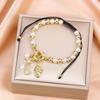 Adjustable Gold-Plated Copper Bead Pearl Chain Crystal Zircon Cherry Bracelet Charming for Women Daily Party Fruit Jewelry Gifts