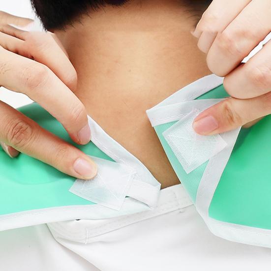 Нагрудники для взрослых, водонепроницаемые, маслостойкие, из ПВХ, многоразовые полотенца для слюны для пожилых пациентов, для столовой