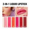 Fruit Juice Lip Tint Nonstick Cup Liquid Lipstick and Blush Waterproof Long Lasting Water Stain Lips Cheeks Makeup 2 In 1, A6, 1 Piece