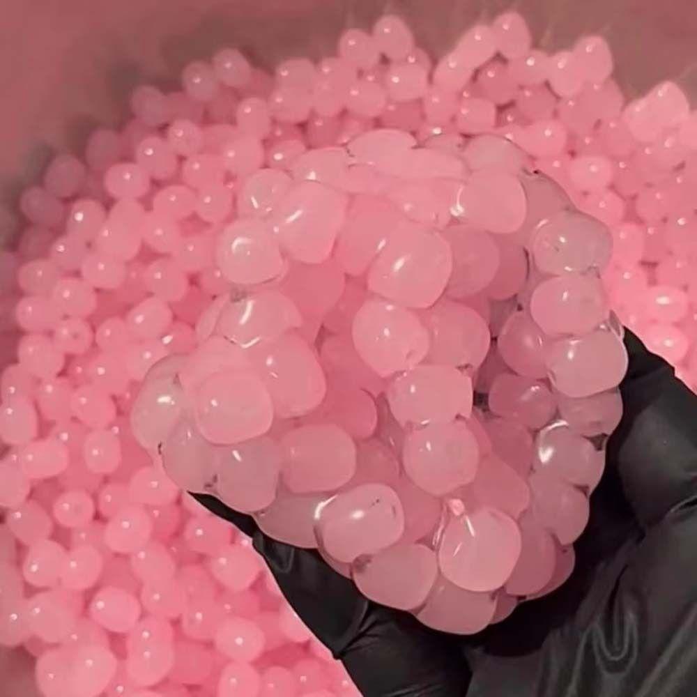 Soft TPR Ice Beads Squishy Grape Beads Sensory Fidget Ball Handmade Squeeze Ball Kids Adults