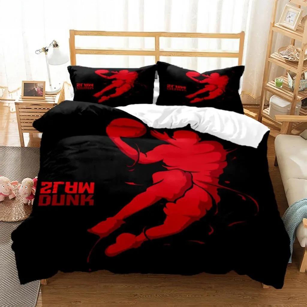 3D Printed Basketball Bedding Set Basketball Duvet Cover Double Twin Full Queen King Adult Kids Bedclothes Quilt Cover