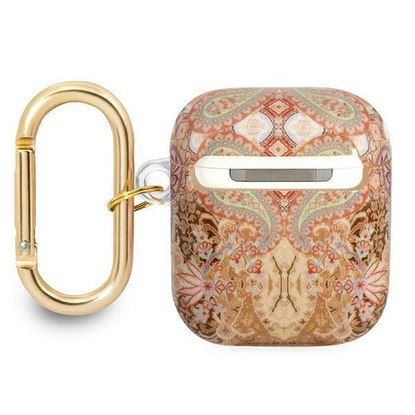 Etui do AirPods Guess Paisley Strap Collection złoty