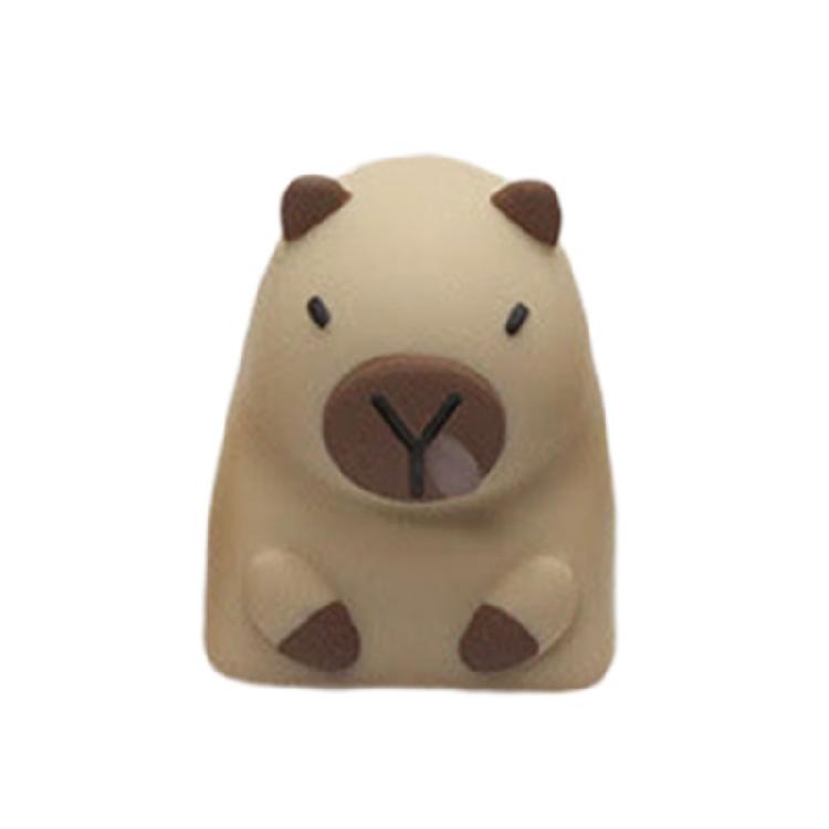 Цветные градиентные кейкапы из смолы с изображением капибары Компактный размер Легкая конструкция Для механических переключателей