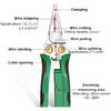 Инструменты для зачистки проводов с функцией измерения электричества, клещи для зачистки проводов 8 в 1 для резки и вытягивания проводов, кабельные ножницы для зачистки и