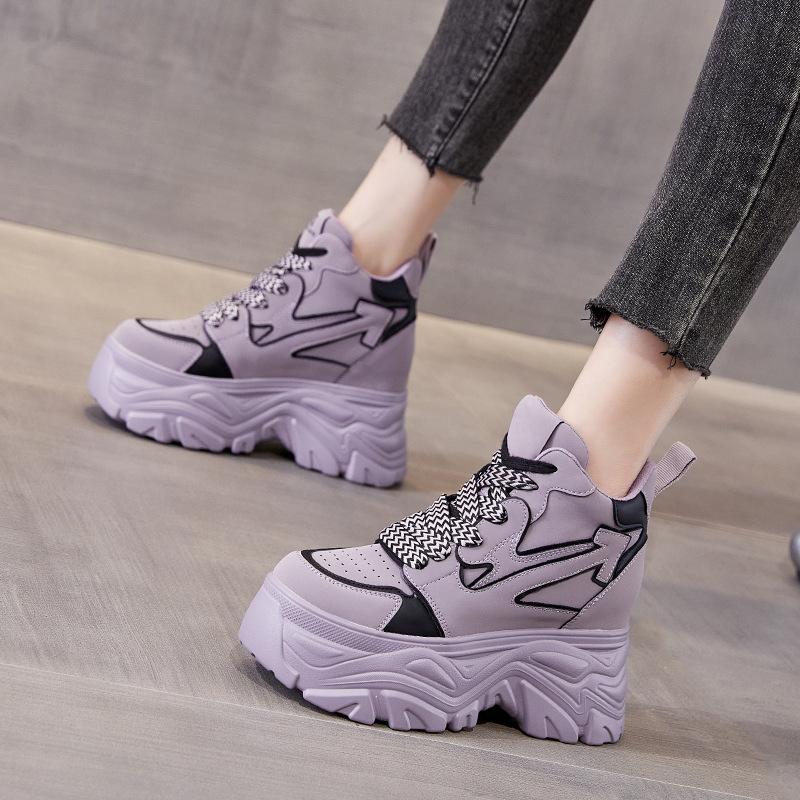 Dad's Shoe Trend, новая универсальная популярная женская спортивная повседневная обувь на толстой подошве и высокой внутренней высоте весной и осенью