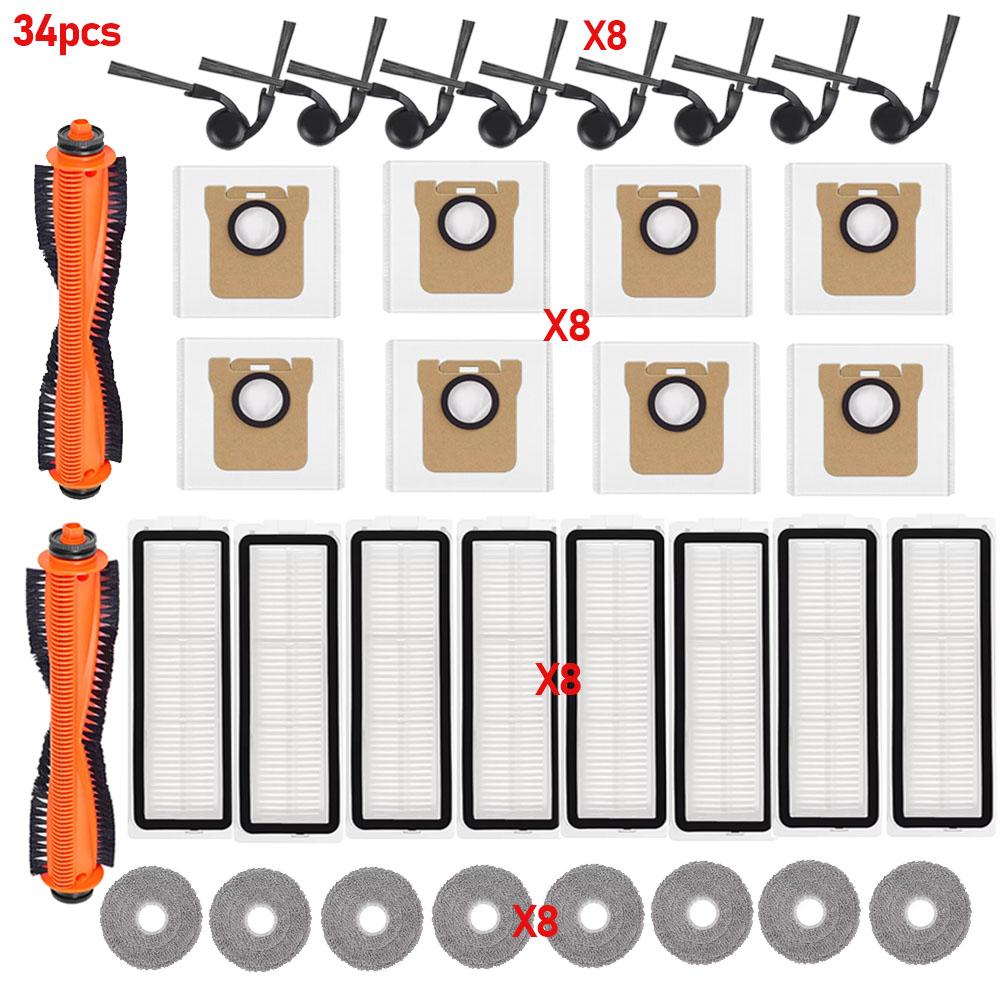 For Xiaomi 5 Pro OV21CN OV21GL Robot Vacuum Mop Cloth Dust Bags HEPA Filter Side Brush Main Brush Dust Bag Replacement Part