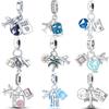 Hot S925 Sterling Silver Travel Aircraft Series Charms Beads Fit Original Bracelets SS925 DIY Jewelry Anniversary Gifts