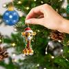 Giraffe Christmas Ornaments 2D Cartoon Giraffe Christmas Hanging Decor for Xmas Tree Acrylic Giraffe Gifts for Women Men