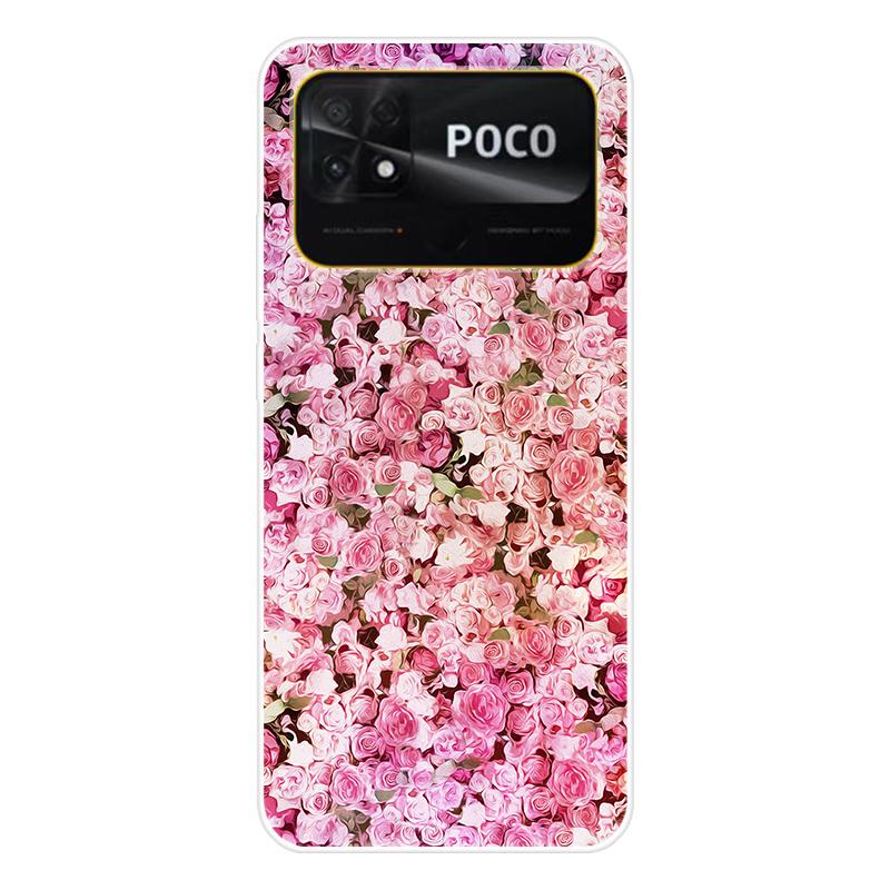 Для Xiaomi Poco C40 C 40 Чехол Мягкая силиконовая задняя крышка Мультяшный чехол для телефона Разнообразие