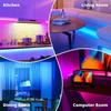 Светодиодная лента RGB 5050 с Bluetooth-приложением и пультом дистанционного управления, питание от USB 5 В, гибкая синхронизация с музыкой для дома и рождественского украшения