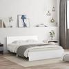 VidaXL Bed Frame with Headboard White 150x200 Cm 3207476