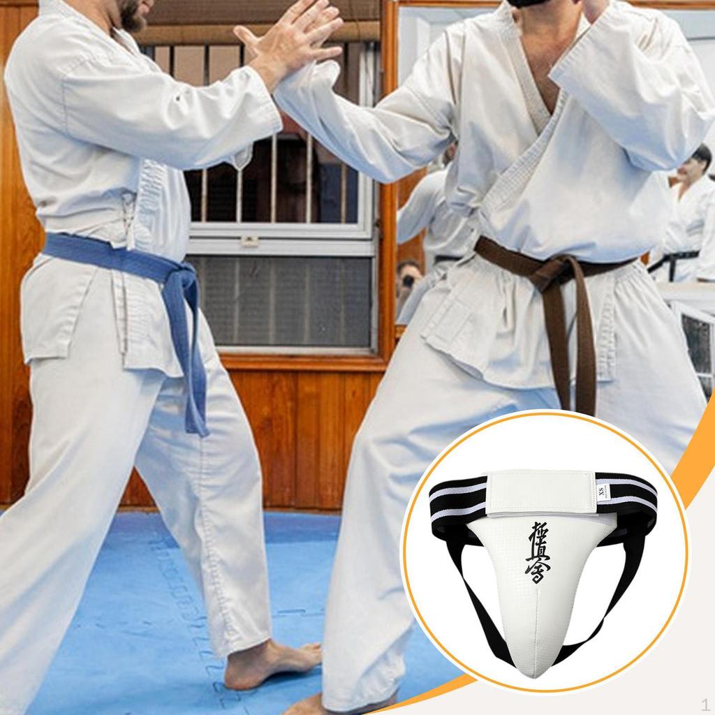 Боксерская защита паха Защита для тхэквондо Легкий профессиональный бандаж для паха