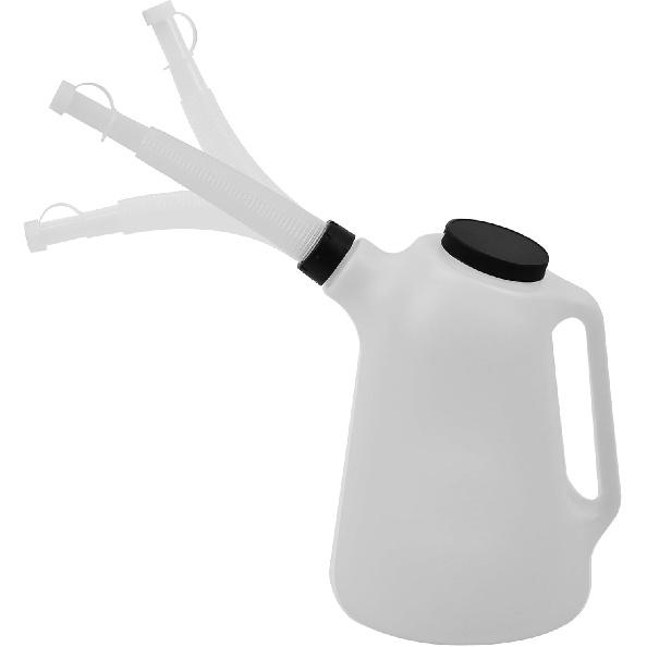 Oil Dispenser, 8 Quart, Translucent, Bottle With Spout Cap, Automotive Oil Container