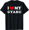 Футболка с надписью «I Love My Gyaru, I Heart My Gyaru» Одежда Gyaru Рубашки для женщин Унисекс Топы Эстетическая винтажная футболка Camisetas