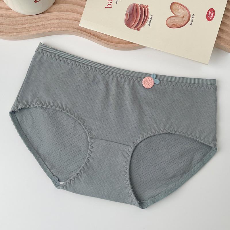 Женские брюки из чистого хлопка с высокой талией, бесшовные дышащие модные, стерильные простые трусы