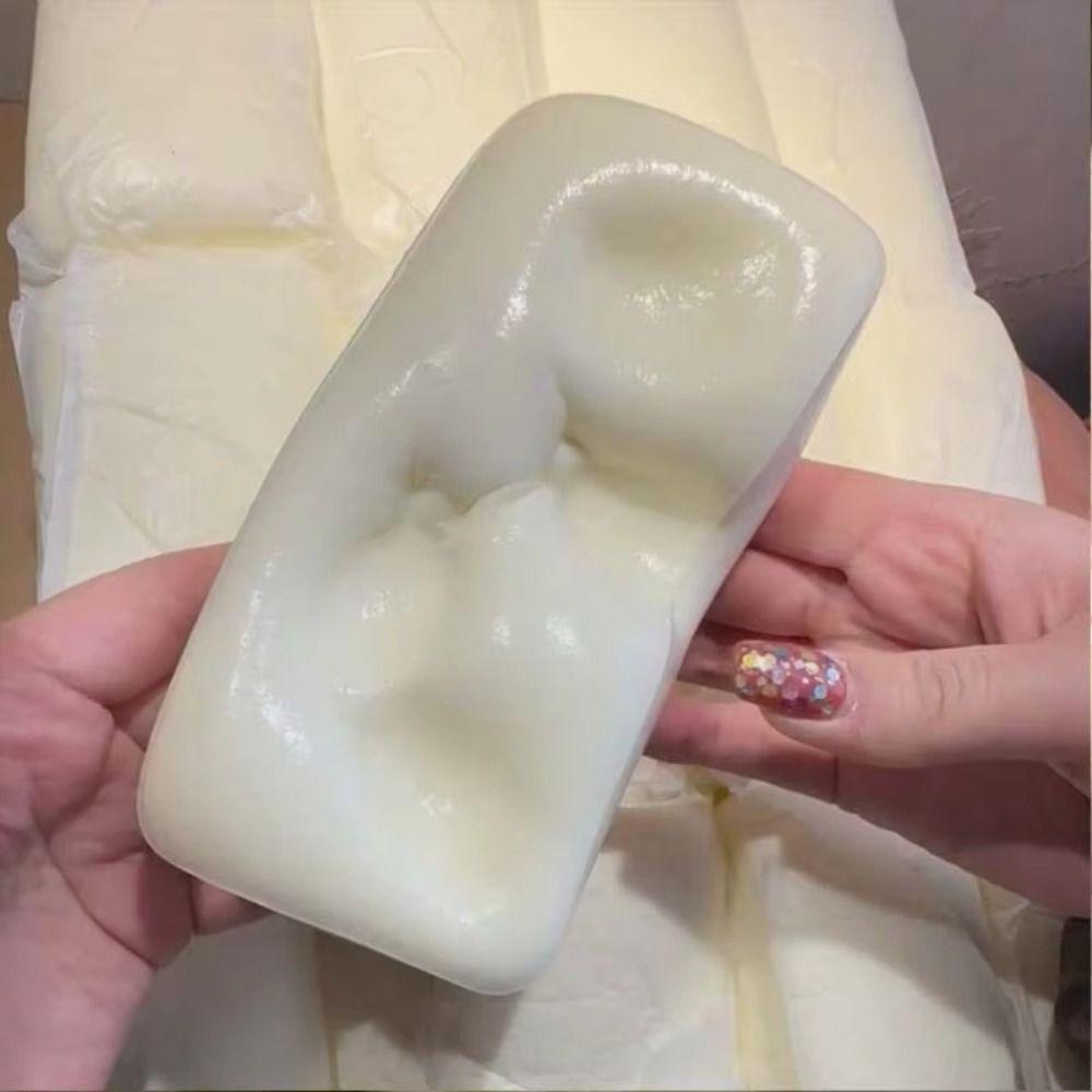 Finger Suction Squishy Yogurt Rice Cake Simulation Sensory Fidget Toy Kids and Adults