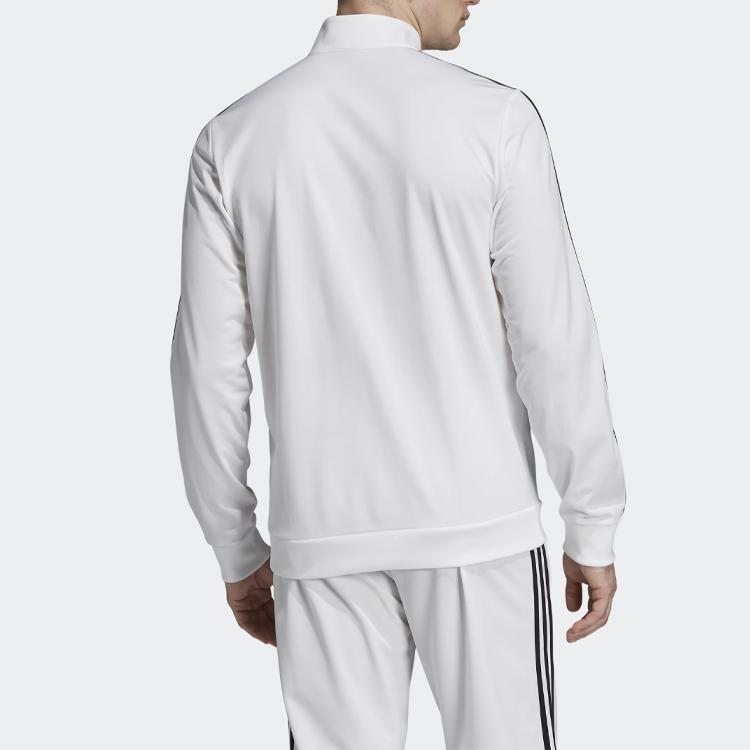 adidas Essentials 3-полосная спортивная куртка-стрейч Мужские куртки белые EB3989