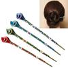 1 Pcs Women Vintage Hair Stick Fashion Metal Rhinestone Handmade Hair Hairpin Pin Accessories Creative Gifts Head Decor