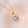 Internet Celebrity Snowflake Diamond Necklace - Fashion Clavicle Chain for Women