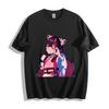Kaguya-hime Komazawa Noi Селфи Футболка - Аниме Футболка с Кошачьими Ушками и Позой Мира