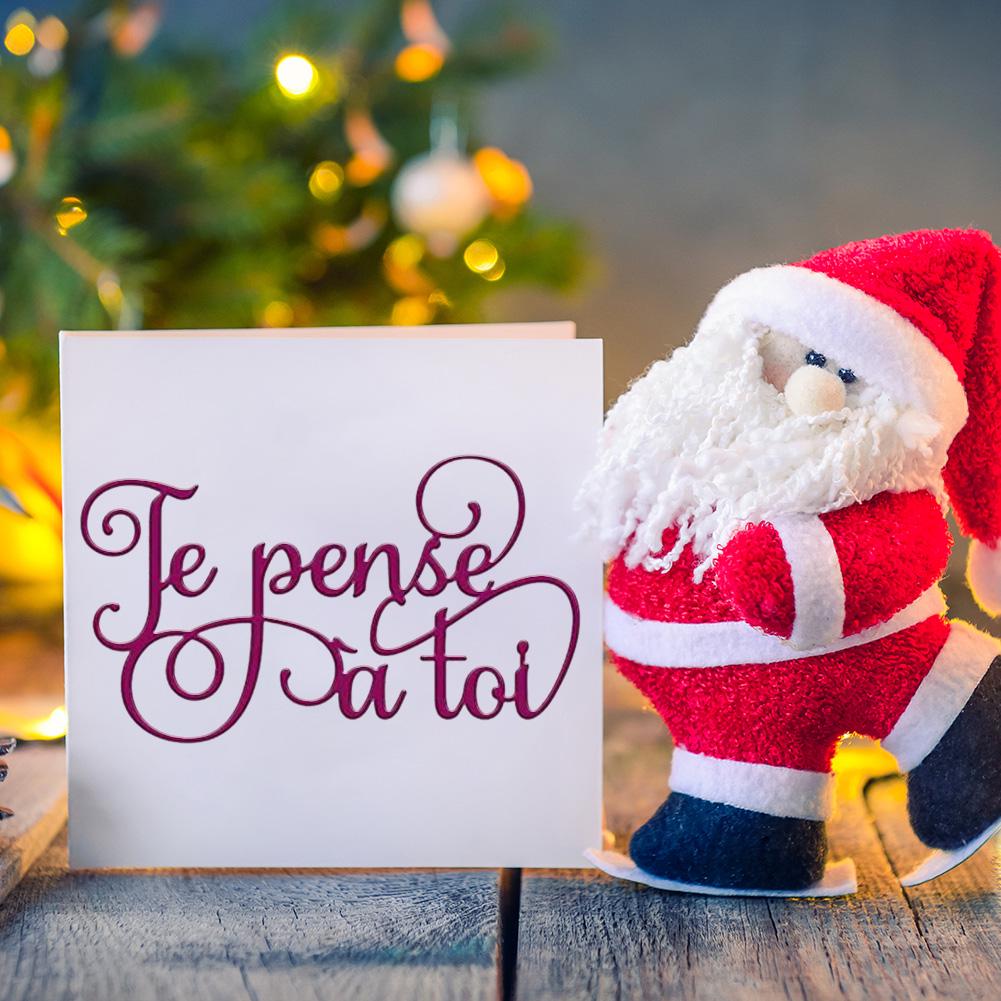 H1# Французский алфавит Вырубные штампы для скрапбукинга Декоративное тиснение Ремесло