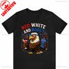 Red White And Boozy Patriotic Eagle Unisex Unisex Tshirt Fun Independence Day Tees American Eagle Graphic Shirt New Casual Simple
