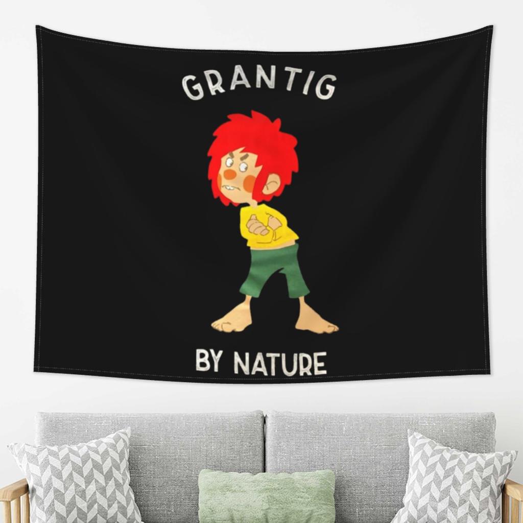 Pumuckl Grantig By Nature Tapestry Wall Hanging Aesthetic Home Decor Tapestries for Dorm Room
