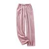 Women Pajama Pants Plush Sleep Pants Soft Elastic Waist Pajama Bottoms Solid Color Pants With 2 Pockets