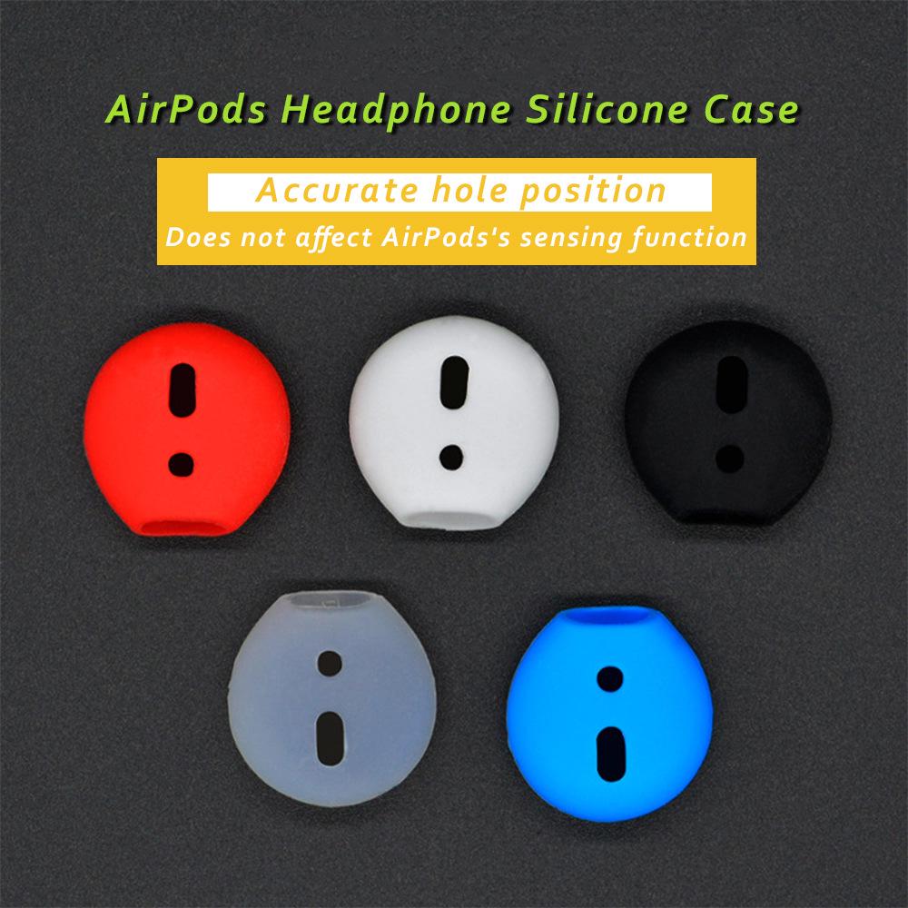 1 пара силиконовых амбушюр, сменные аксессуары для наушников для Airpods 1 / 2, чехол для наушников