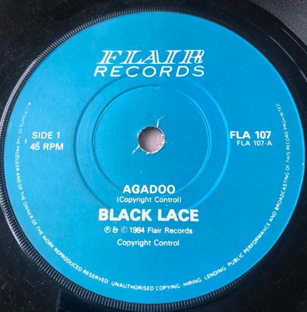 7-дюймовая пластинка BLACK LACE Agadoo FLA107 Flair Records 1984 Ирландия Поп Б/у