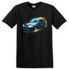 Футболка Honda Civic EG Hatchback Старая машина Стиль JDM Цветной всплеск